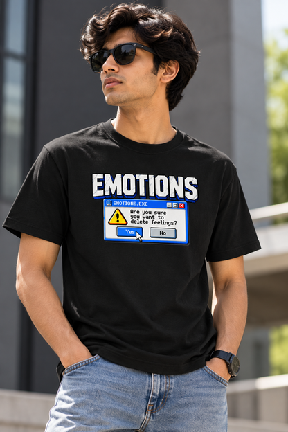 Emotions.exe | Regular Fit Unisex Graphic T-Shirt