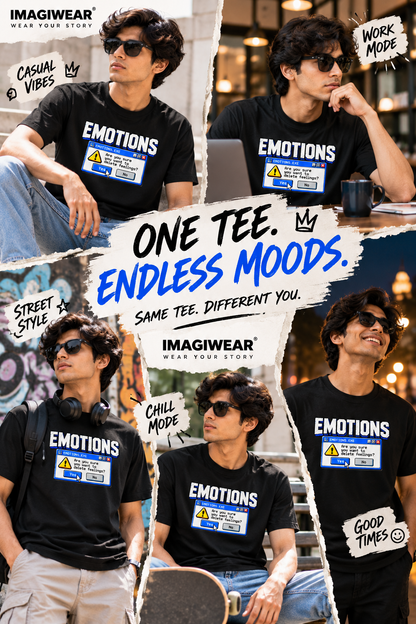 Emotions.exe | Regular Fit Unisex Graphic T-Shirt