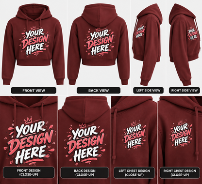 Custom Women’s Cropped Hoodie
