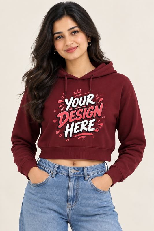 Custom Women’s Cropped Hoodie
