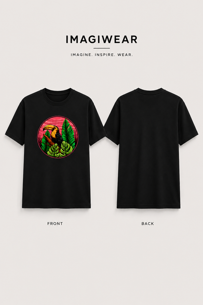 Tropical Toucan Graphic T-Shirt | Unisex Regular Fit Tee