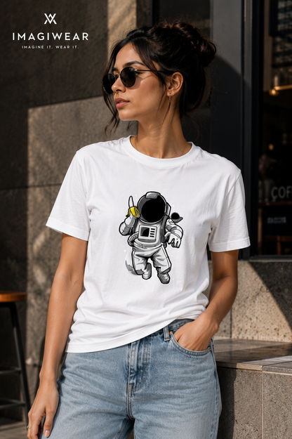 Space Snack Graphic T-Shirt | Unisex Regular Fit Tee
