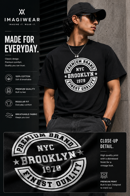 Brooklyn Heritage Graphic T-Shirt | Unisex Regular Fit Tee