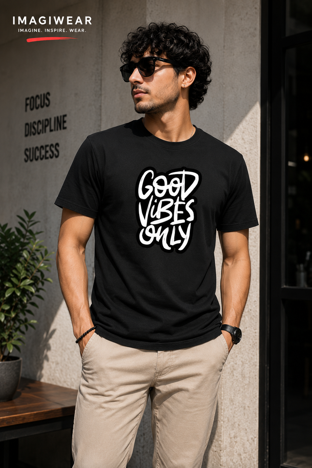 Good Vibes Only Graphic T-Shirt | Unisex Regular Fit Tee