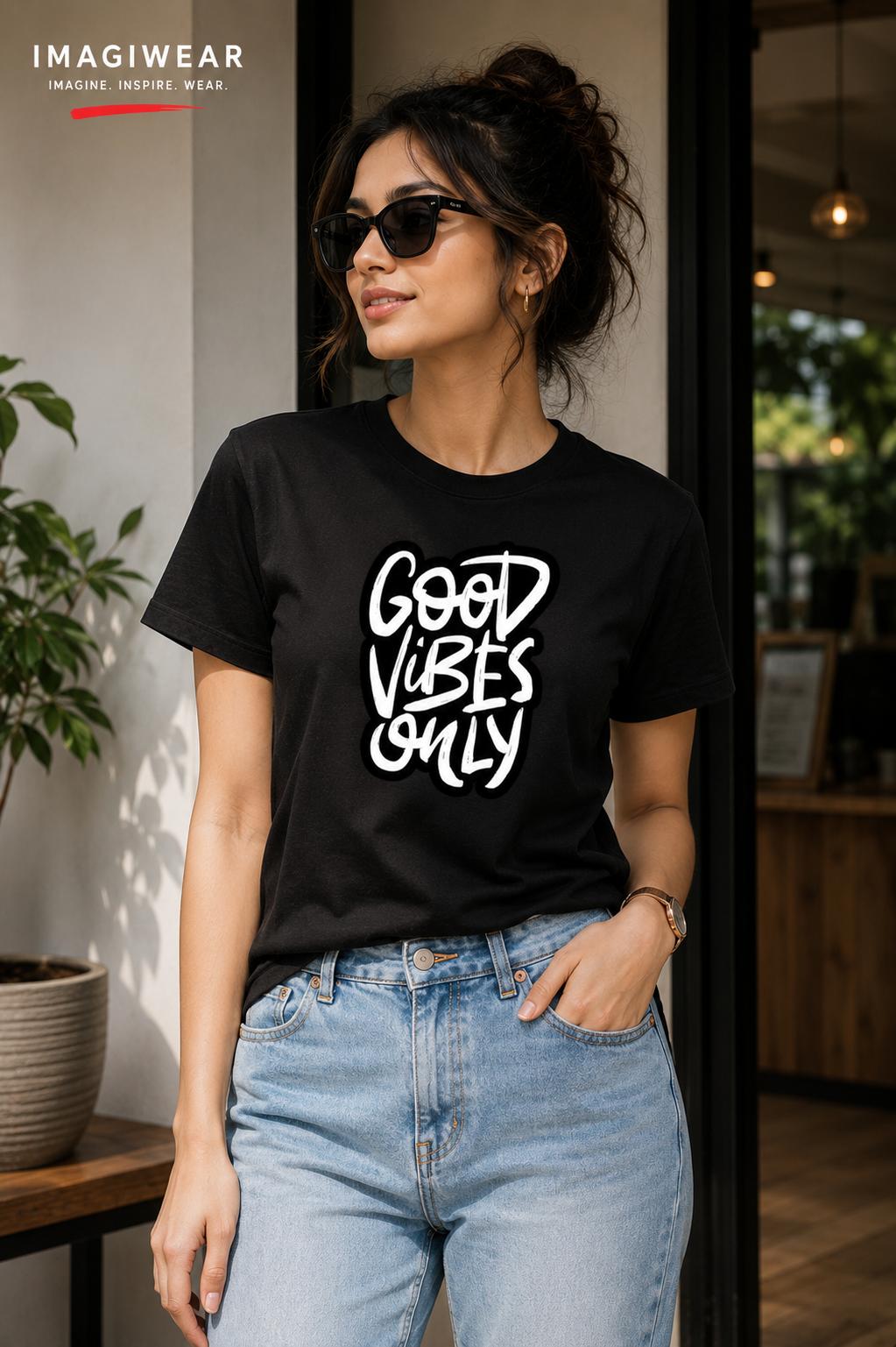 Good Vibes Only Graphic T-Shirt | Unisex Regular Fit Tee