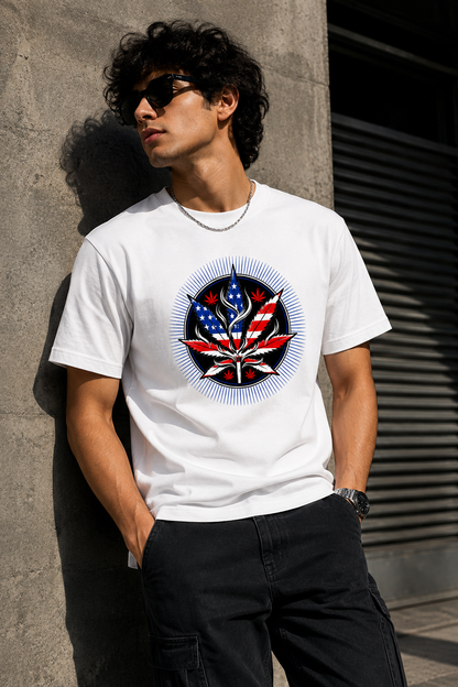 Liberty Leaf Graphic T-Shirt | Unisex Regular Fit Tee