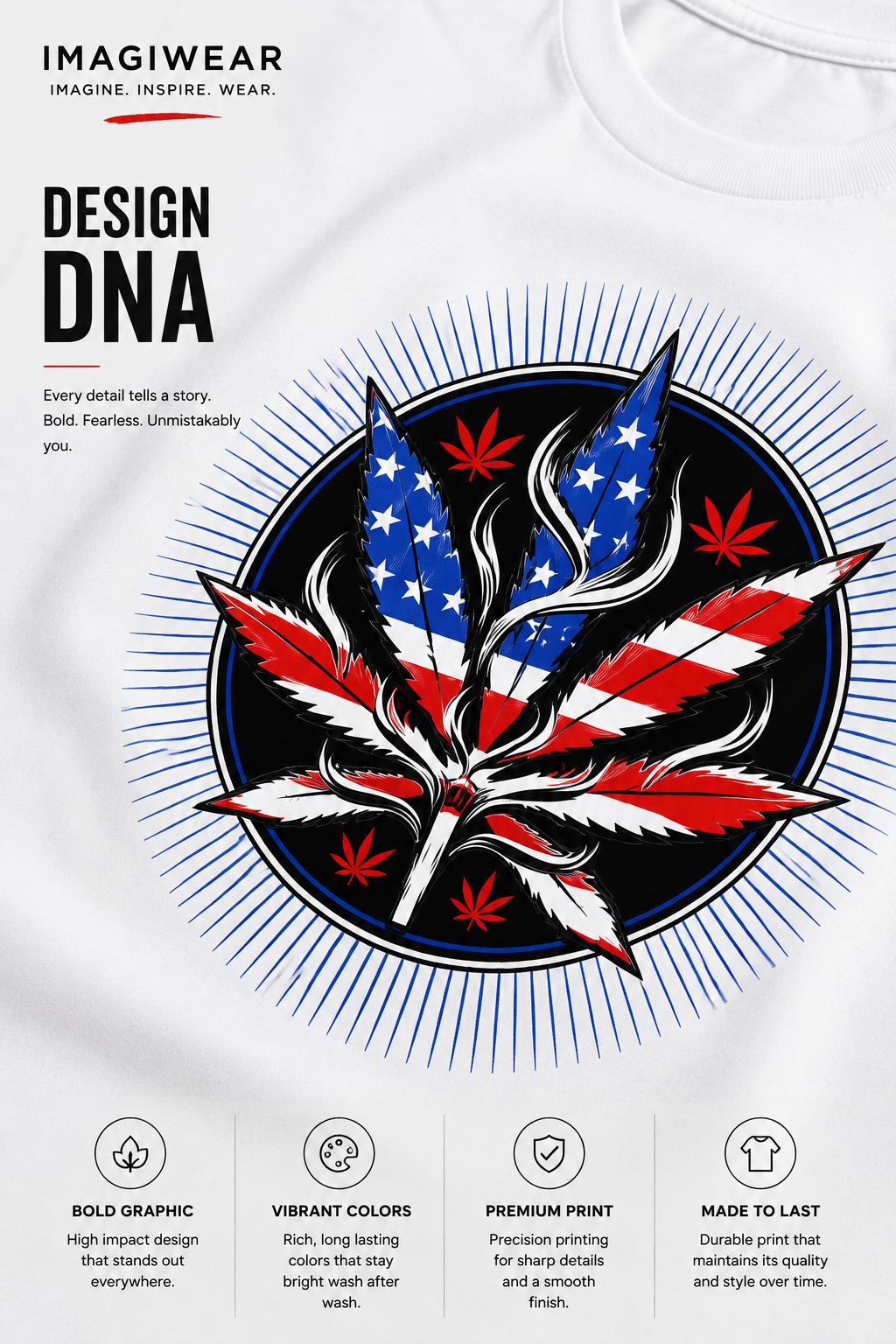 Liberty Leaf Graphic T-Shirt | Unisex Regular Fit Tee