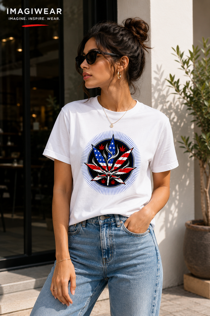 Liberty Leaf Graphic T-Shirt | Unisex Regular Fit Tee