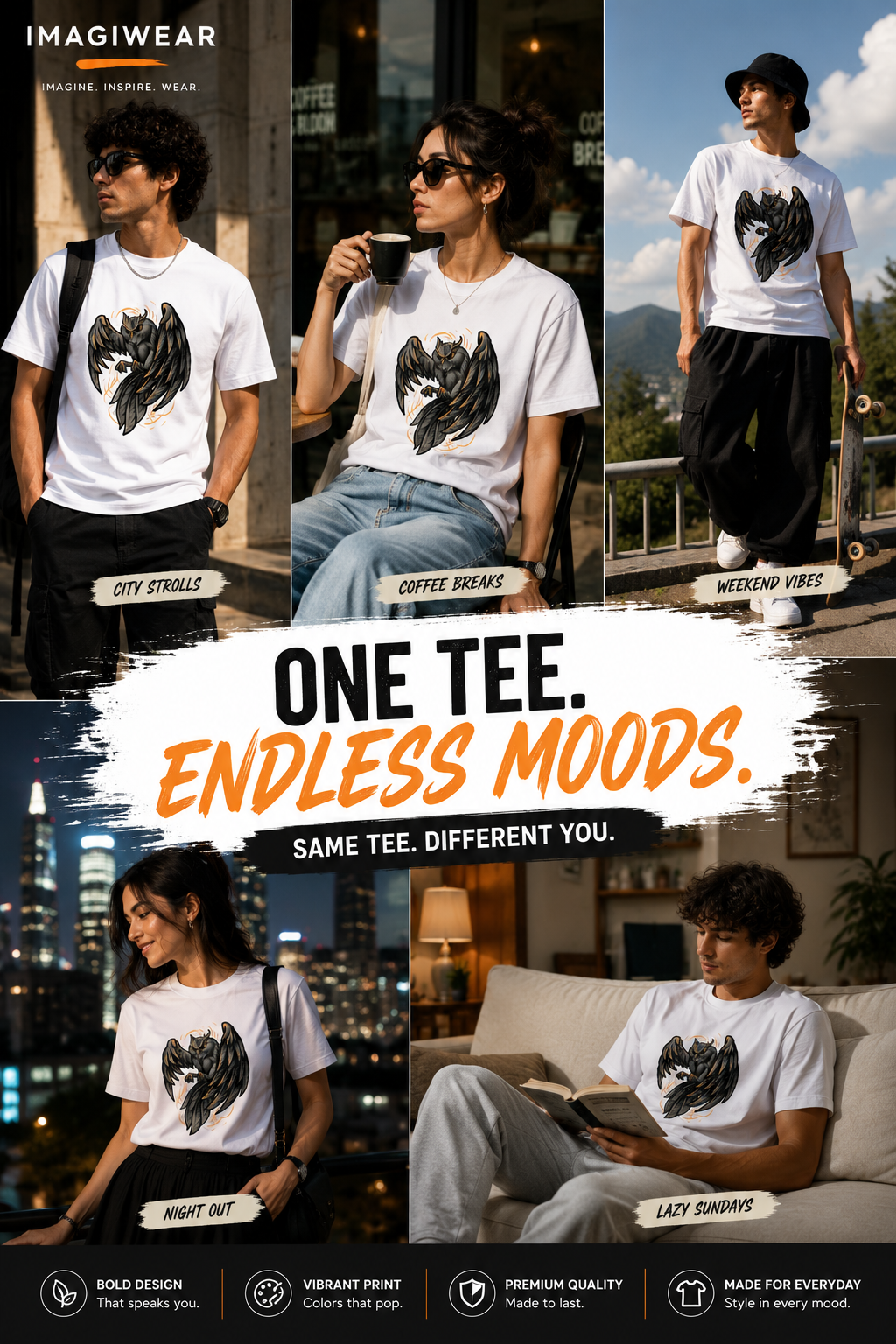 Mystic Owl Graphic T-Shirt | Unisex Regular Fit Tee