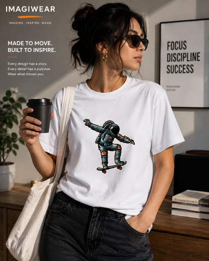 Cosmic Kickflip Graphic T-Shirt | Unisex Regular Fit Tee