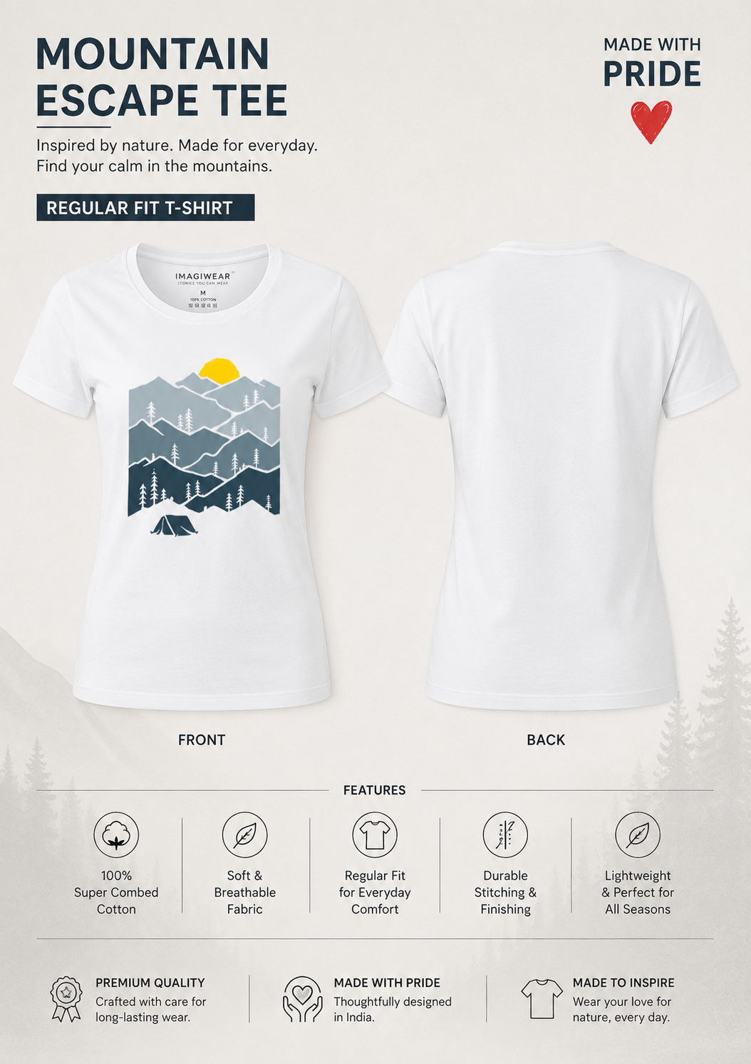 Mountain Adventure Graphic T-Shirt | Women's Regular Fit Tee