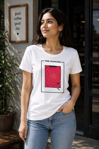 Time Travelers Graphic T-Shirt | Women's Regular Fit Tee