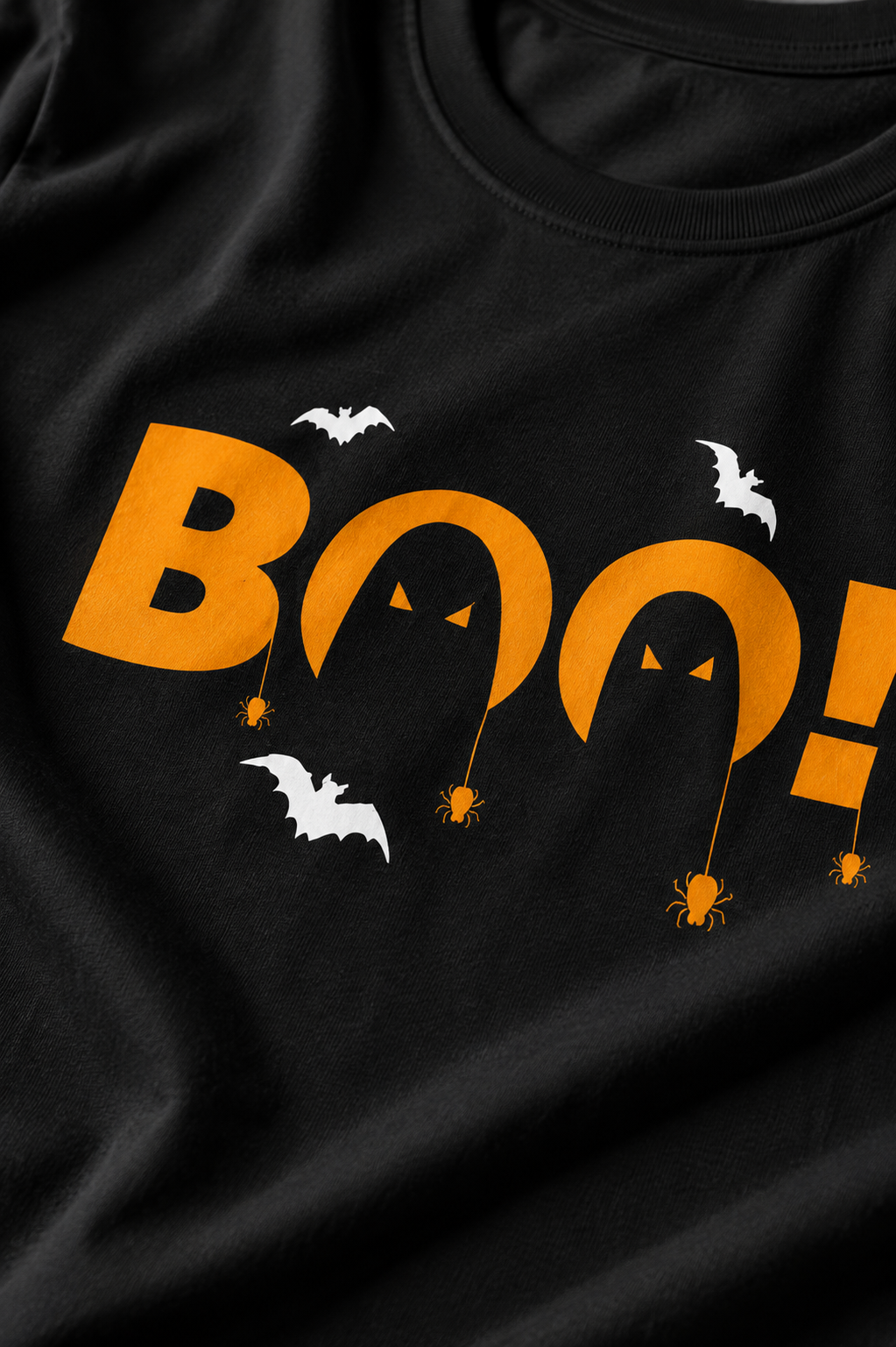 Boo! Halloween Graphic T-Shirt for Women | Regular Fit Spooky Tee
