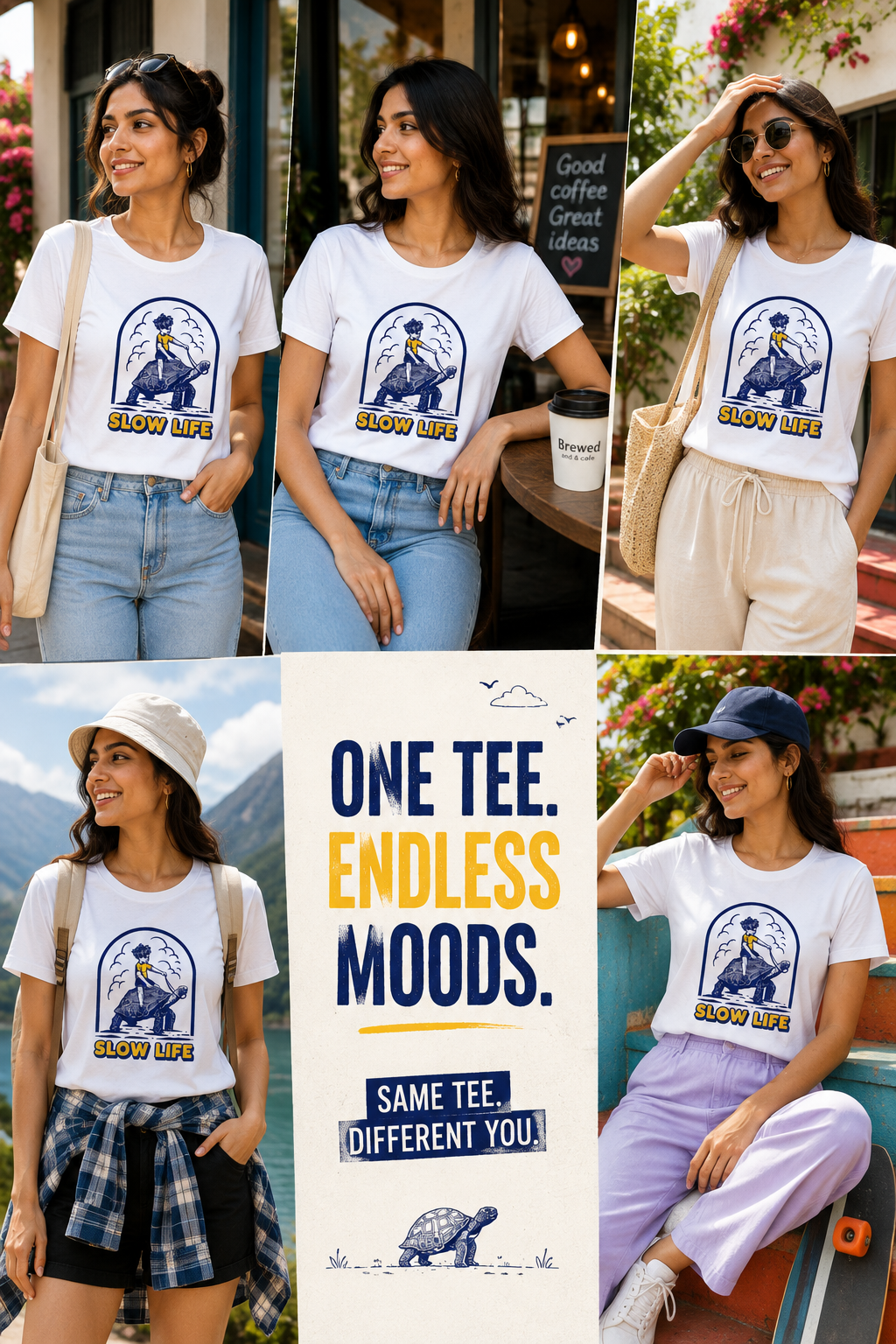 Slow Life Graphic T-Shirt | Women's Regular Fit Tee