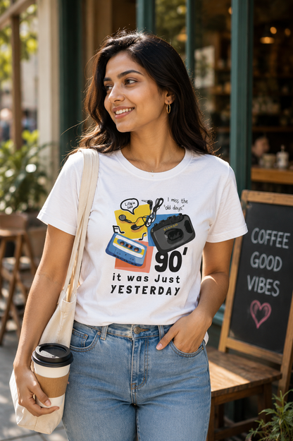 90s Nostalgia Graphic T-Shirt | Women's Regular Fit Tee