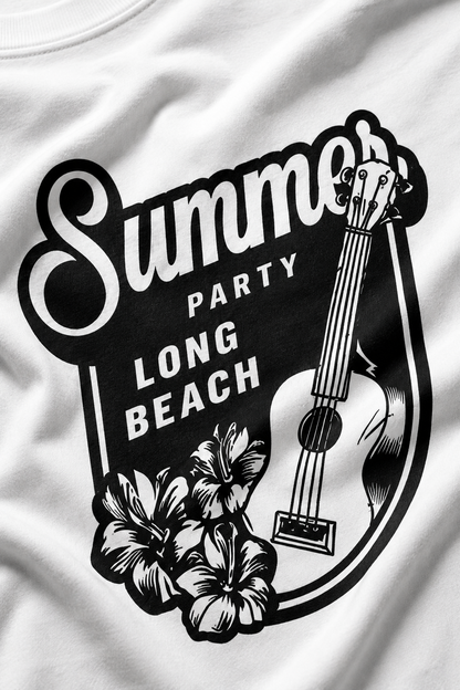 Summer Party Beach Graphic T-Shirt | Women's Regular Fit Tee