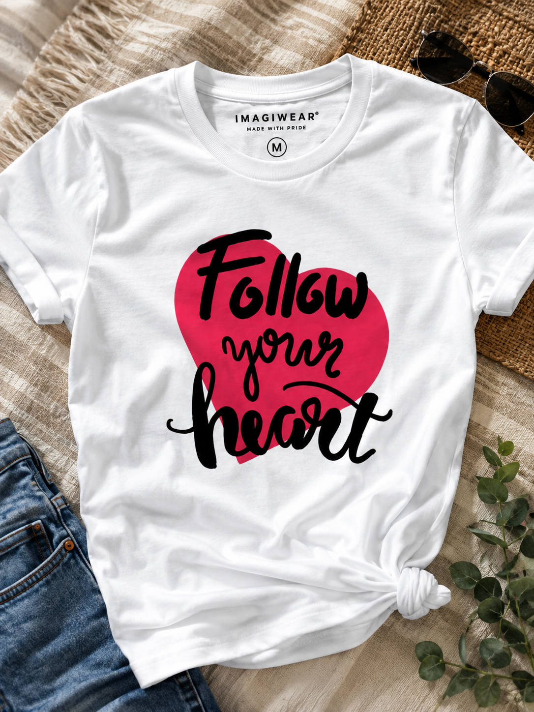 Follow Your Heart Graphic T-Shirt | Women's Regular Fit Tee