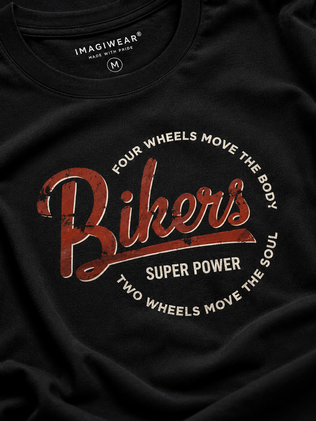 Bikers Super Power Graphic T-Shirt | Women's Regular Fit Tee