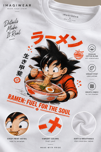 Ramen Fuel for the Soul Anime Graphic T-Shirt | Women's Regular Fit Tee