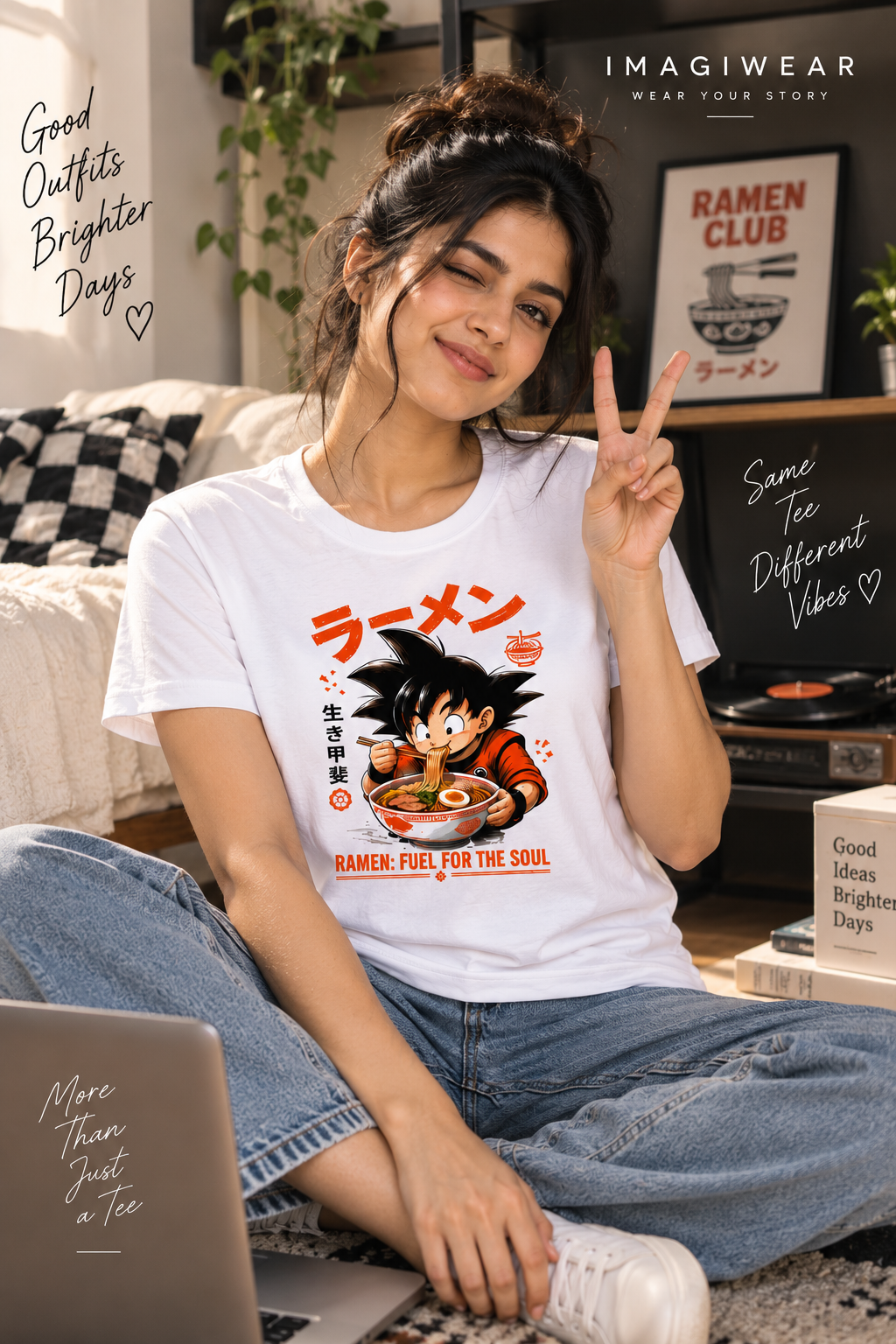 Ramen Fuel for the Soul Anime Graphic T-Shirt | Women's Regular Fit Tee
