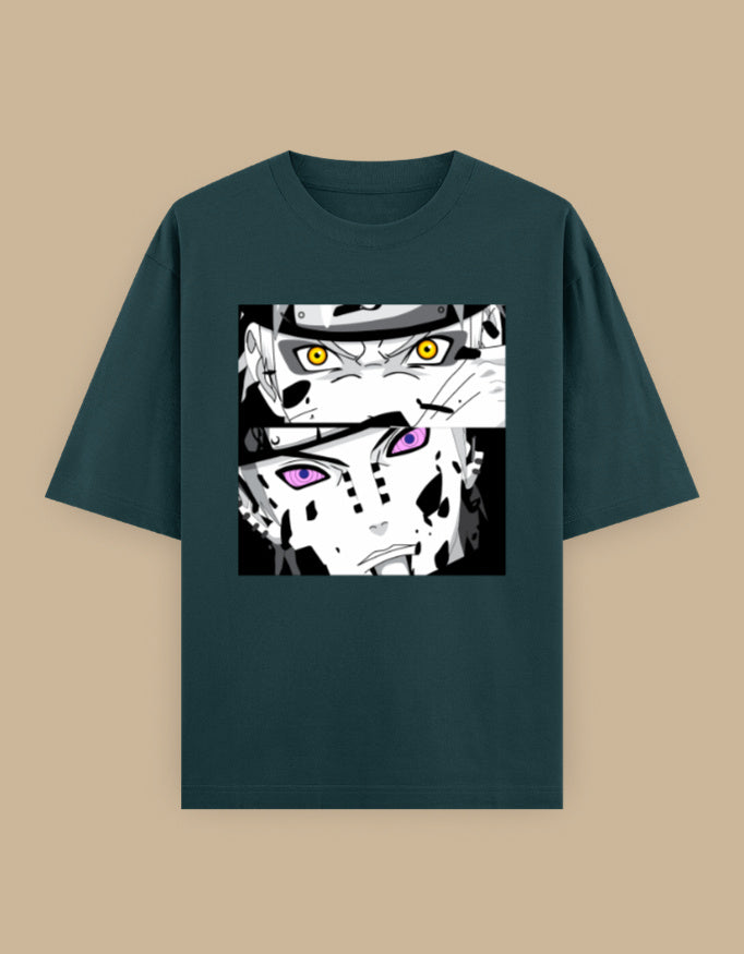 Anime Eyes Oversized Unisex T-Shirt oversized fit - manga inspired graphic tee, additional colorway
