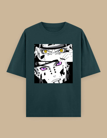 Anime Eyes Oversized Unisex T-Shirt oversized fit - manga inspired graphic tee, additional colorway
