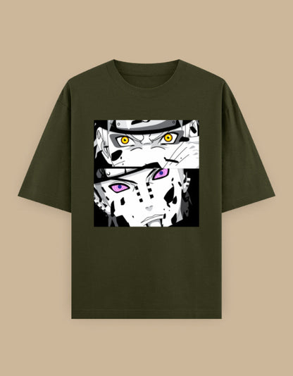 Anime Eyes Oversized Unisex T-Shirt oversized fit - manga inspired graphic tee, additional colorway