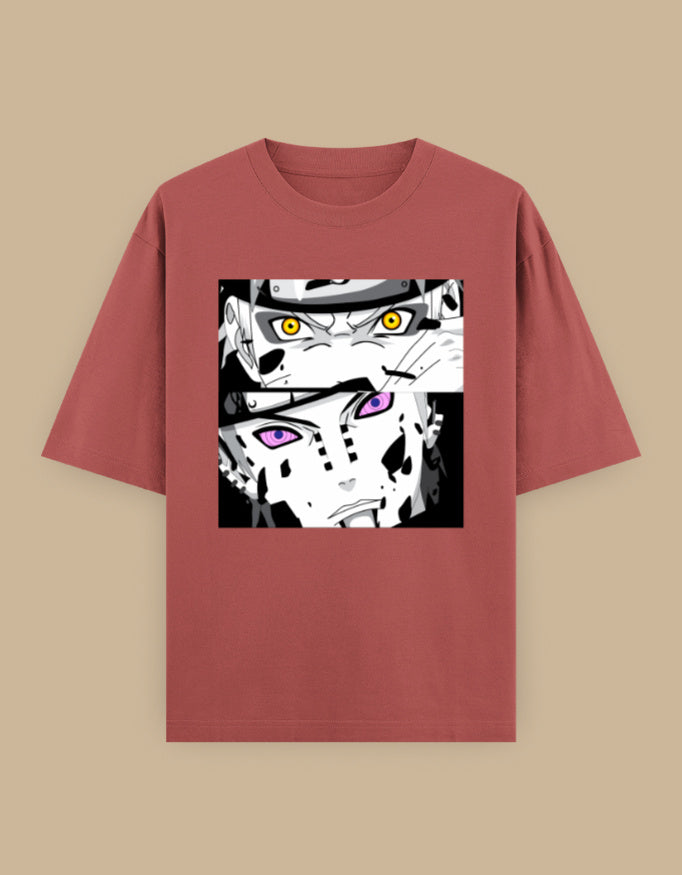 Anime Eyes Oversized Unisex T-Shirt oversized fit - manga inspired graphic tee, additional colorway