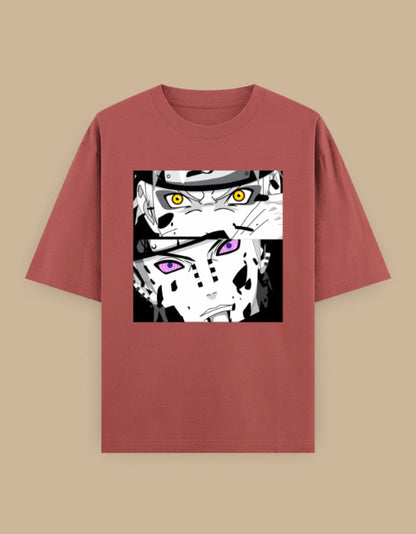 Anime Eyes Oversized Unisex T-Shirt oversized fit - manga inspired graphic tee, additional colorway