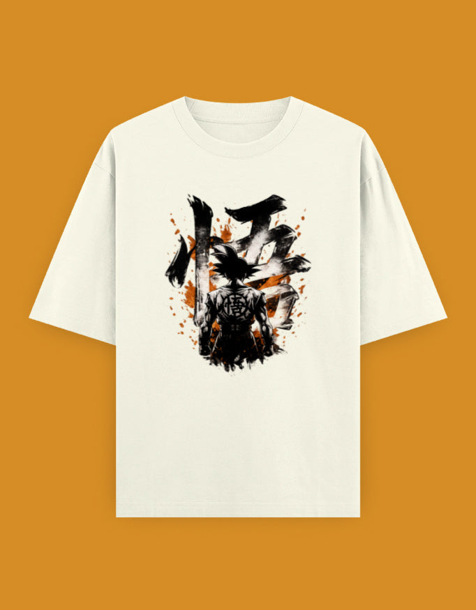 Warrior's Awakening Oversized T-Shirt | Anime Inspired Streetwear Graphic Tee