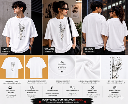 Spirit Ninja Oversized T-Shirt | Anime Inspired Minimalist Streetwear Tee