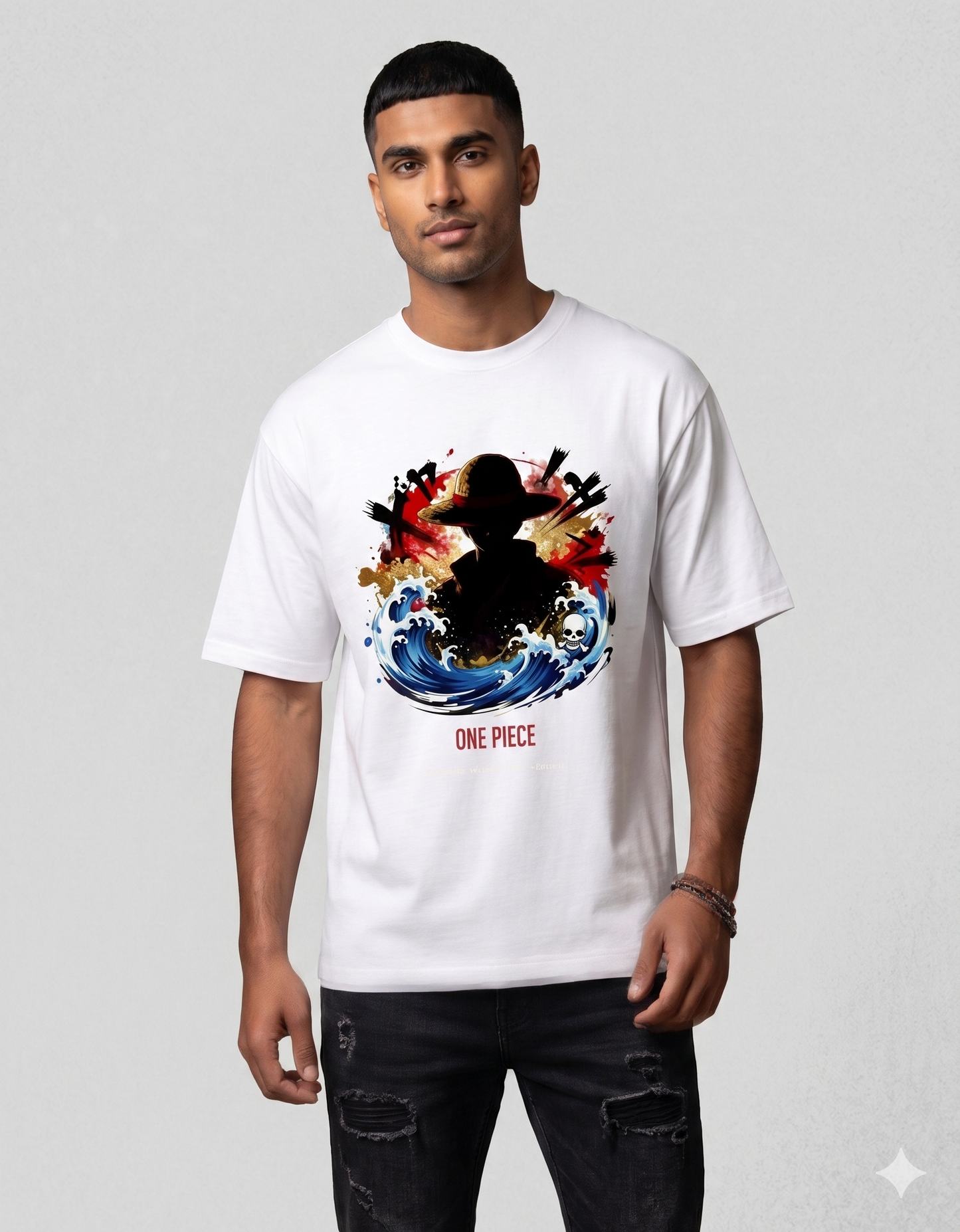 Anime Oversized Heavyweight T-Shirt | Unisex Streetwear Cotton Tee (240 GSM)