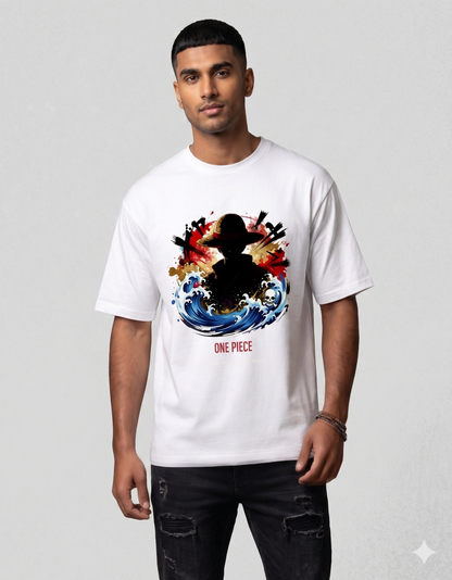 IMAGIWEAR Anime Oversized Heavyweight T-Shirt - unisex anime streetwear graphic design, 240 GSM cotton tee