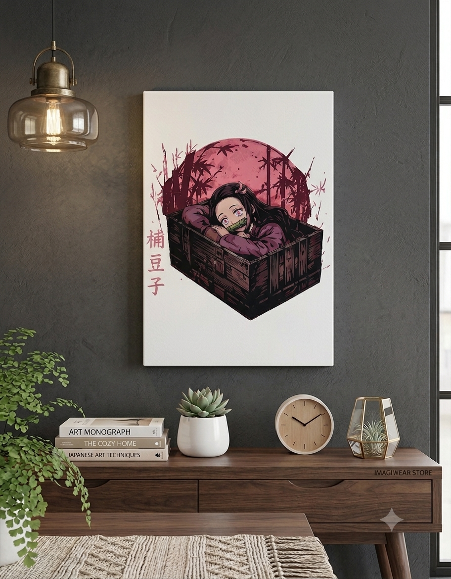 Nezuko Kamado Box A3 anime poster printed on premium 300 GSM art board for bedroom, gaming room, office, and anime wall decor.