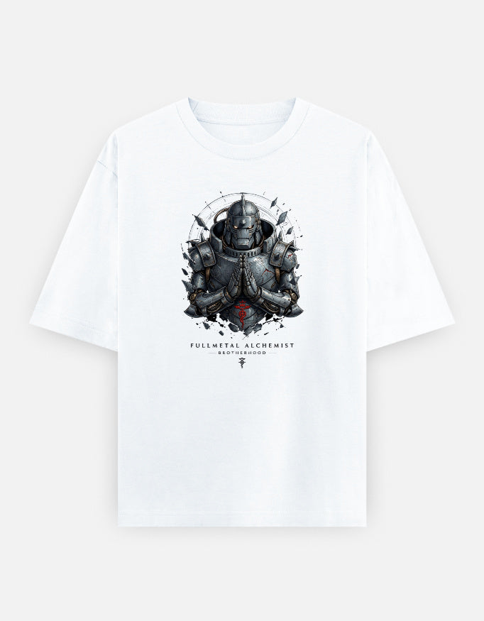 Alphonse Elric armor Fullmetal Alchemist Brotherhood oversized unisex t-shirt