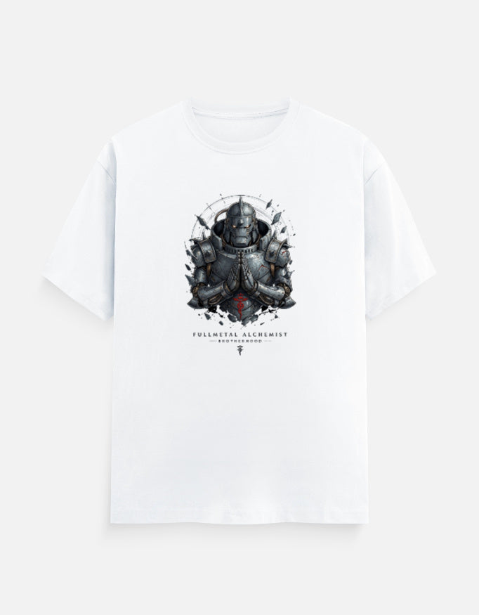 Alphonse Elric armor Fullmetal Alchemist Brotherhood regular fit unisex T-shirt