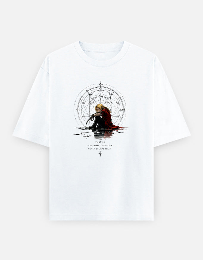 Edward Elric Fullmetal Alchemist alchemy graphic oversized unisex T-shirt