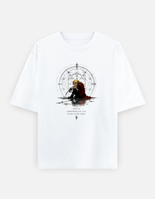 Edward Elric Fullmetal Alchemist alchemy graphic oversized unisex T-shirt