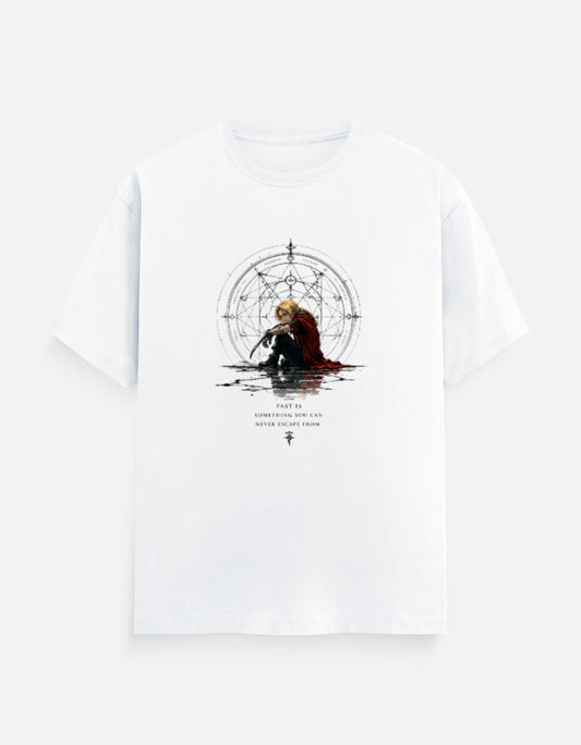 Edward Elric Fullmetal Alchemist Brotherhood regular fit unisex anime T-shirt with alchemy design