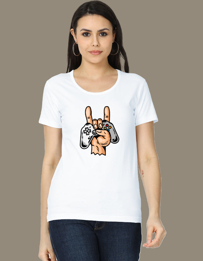 Women’s Game On gaming controller graphic regular fit T-shirt