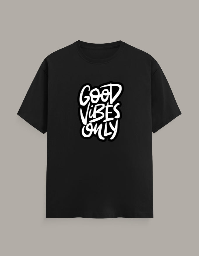Good Vibes Only graphic T-shirt front view