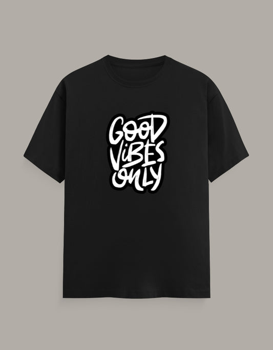 Good Vibes Only graphic T-shirt front view