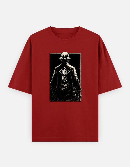 Kisuke Urahara Bleach anime graphic on an oversized unisex T-shirt