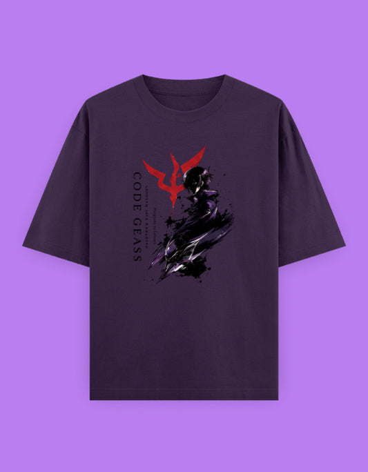 Lelouch vi Britannia Geass graphic on a regular fit unisex Code Geass T-shirt