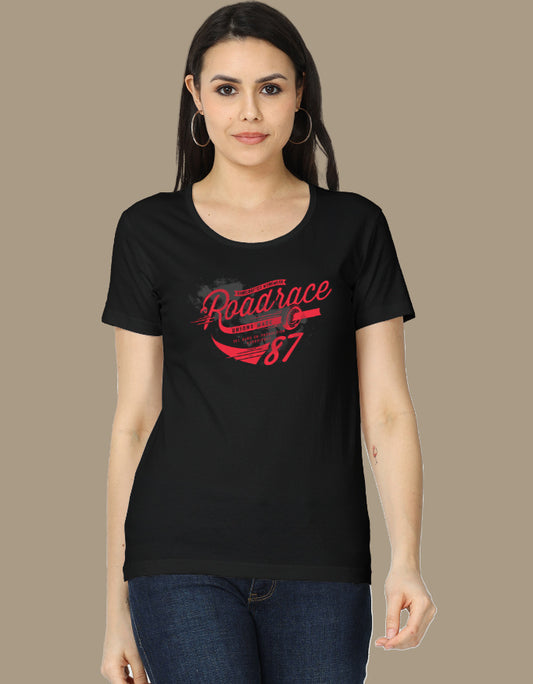 Road Race 87 vintage racing graphic women’s regular fit T-shirt